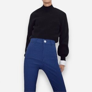 🌸New🌸 Zara Plaid Stretch Skinny Pants Sz XL NWT